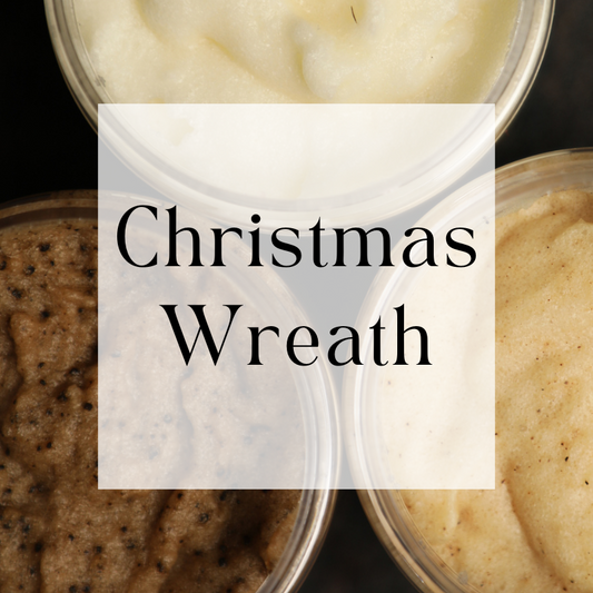 Christmas Wreath Foaming Sugar Scrub 8oz