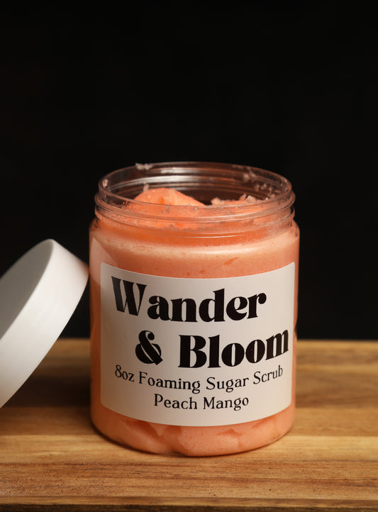 Peach Mango Foaming Sugar Scrub 8oz